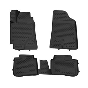 KIA FORTE Floor Mats - Omac - Rubber TPE - Black - '10-'13
